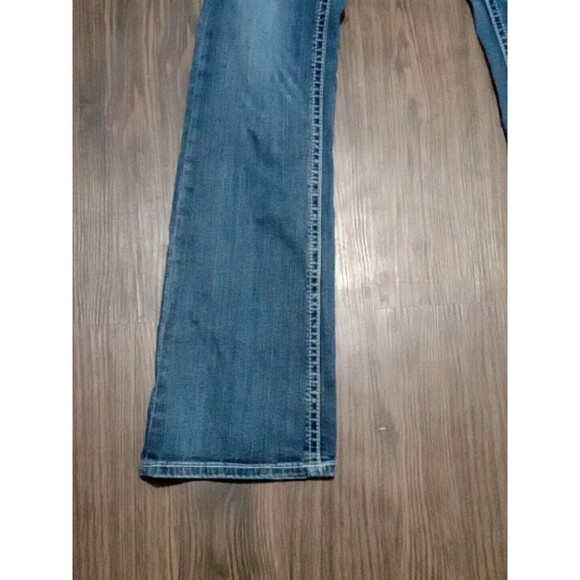 Grace In LA Bootcut Jeans Womens Size 30 Blue Bedazzled Embellished Sequin - Picture 2 of 14